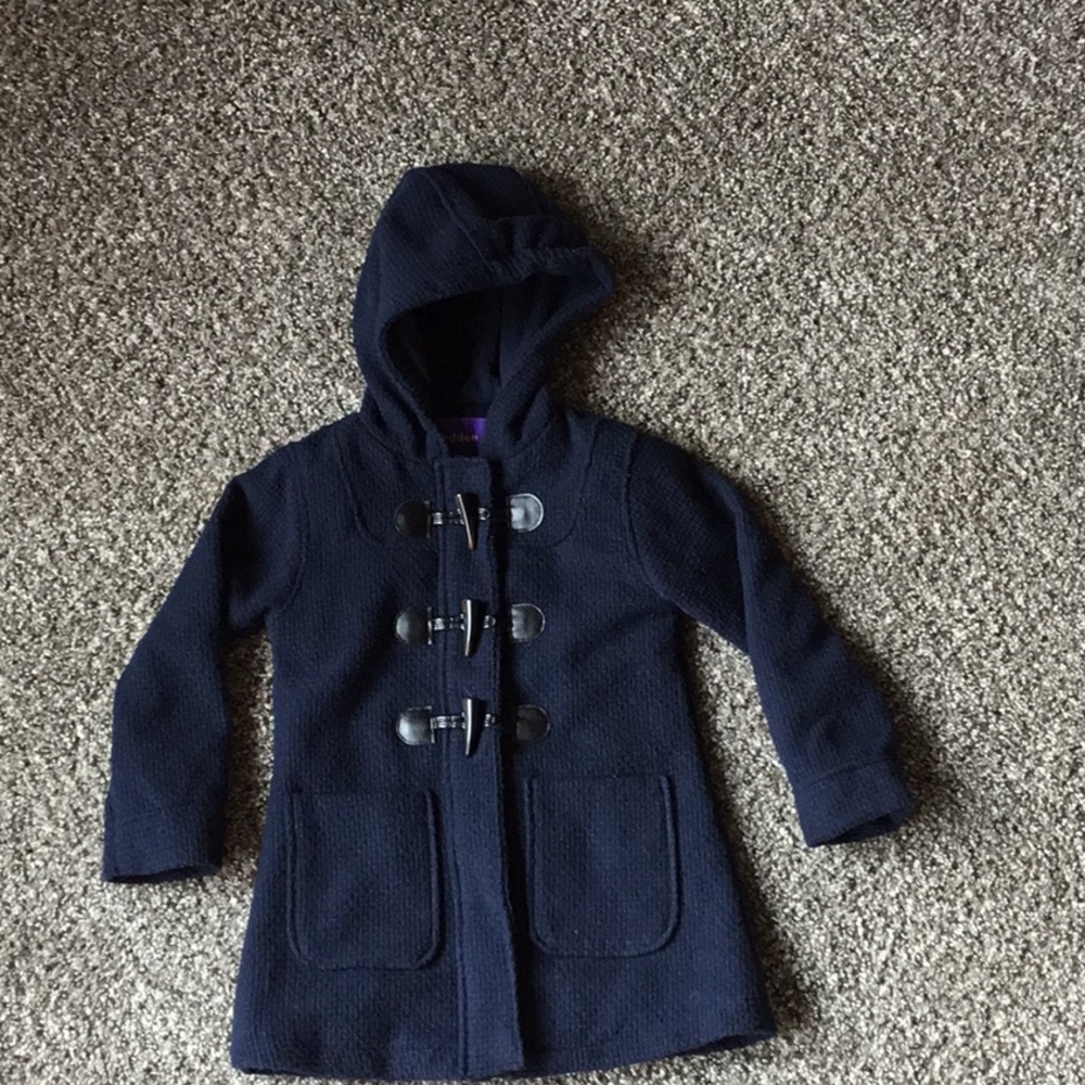 Madden Girl Navy Coat Size 5